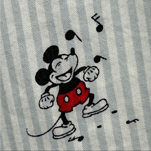 Disney Mickey Mouse Striped Button Down Shirt Mickey’s Moods - Size XL - Picture 8 of 12